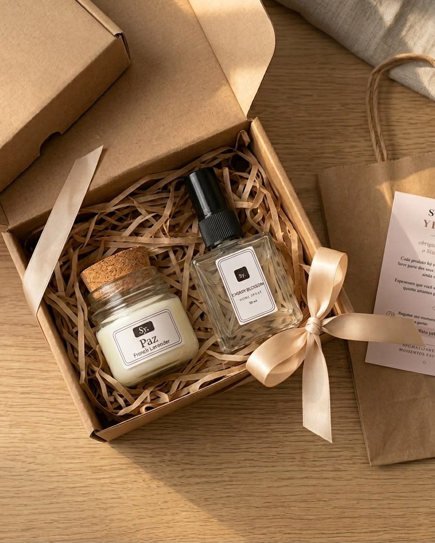 Kit presente, Vela + home spray